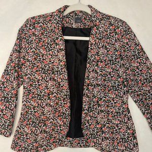 Urban Outfitters Sparkle & Fade Floral Jacket Blazer Size S Made in the USA